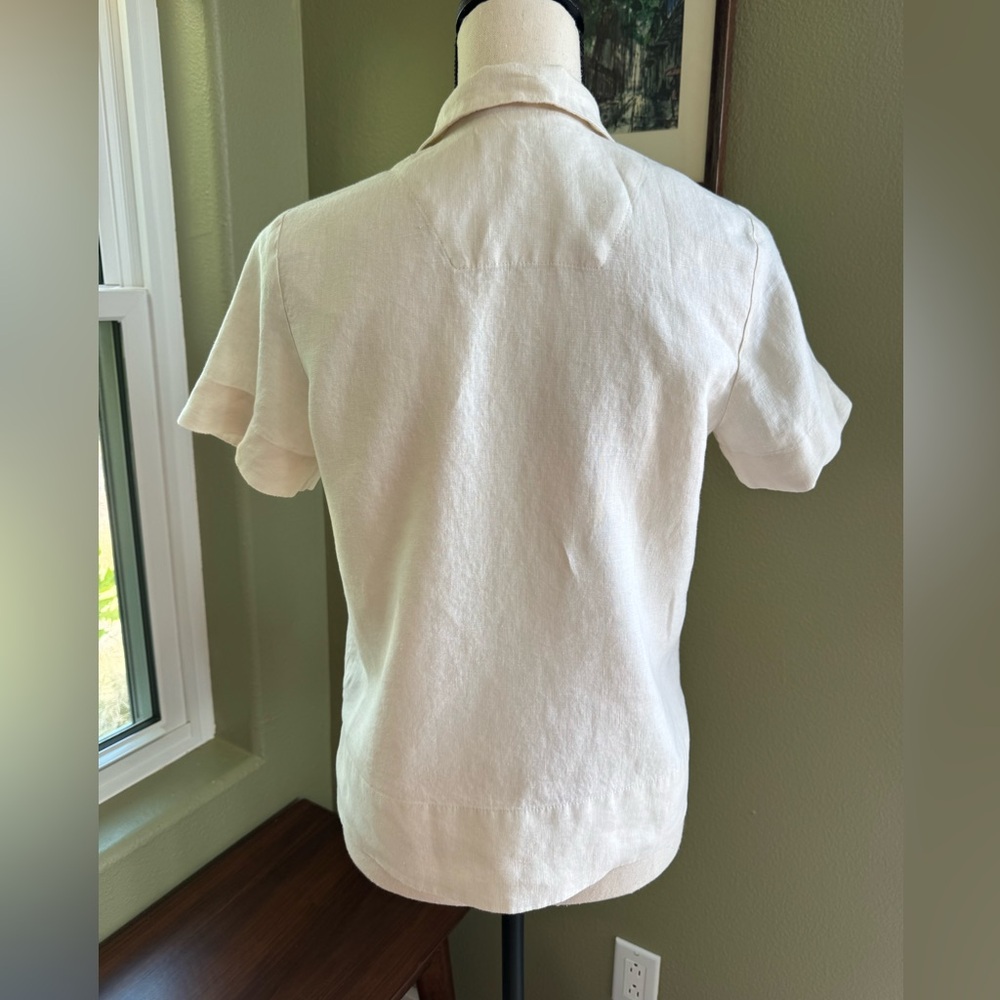Everlane Button-Up Linen Top - Picture 3 of 7